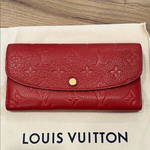 Louis Vuitton Emilie Empreinte leather wallet